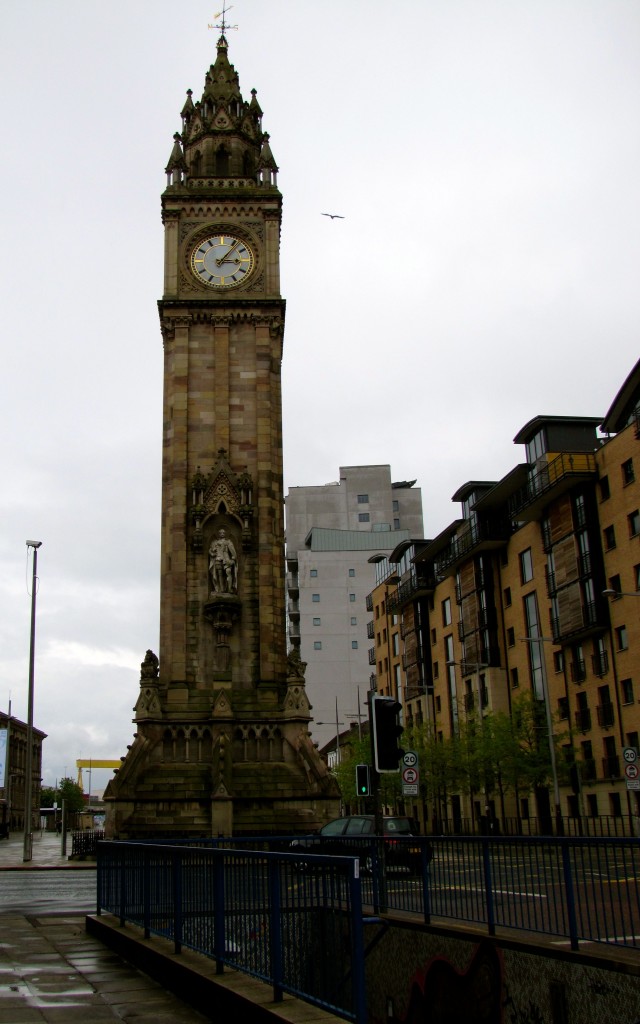 This is the Albert Clock, built in memory of Queen Victoria's husband and consort. It leans about a metre back and a metre to one side, thanks to the earth beneath it subsiding. Now, the tour guides said that each of the four clock faces told a different time, and none were correct. I took that at face value last trip, but this time I went and checked. Guess what? Each face showed the same time, and it was within a minute or so of my phone's time. And they call the CLOCK the four-faced liar.