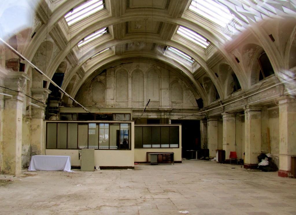 One of two drawing rooms where the plans for the ships were drafted. Note the cathedral ceiling with large skylights - called a Belfast roof - to allow a great deal of natural light for the architects and draftsmen.