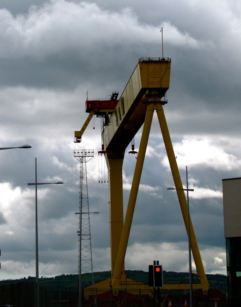 This huge crane was used to build ships. When it was built, it was so large, they named it Goliath.