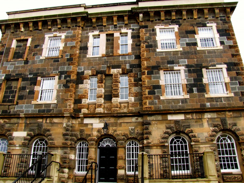 The main block of the gaol. Inside are the administrative areas and access to the cell wings.