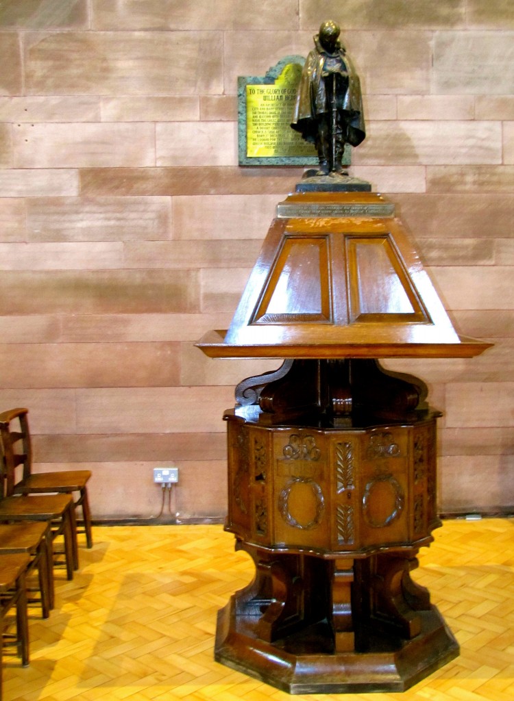This little shrine contains books in which are recorded the names of all the Irish people, of whatever faith, who died in World War I. Carved on it is the legend, "He tried them like gold in the fire." A powerful symbol of the sense of unity that many have held all through the Troubles.