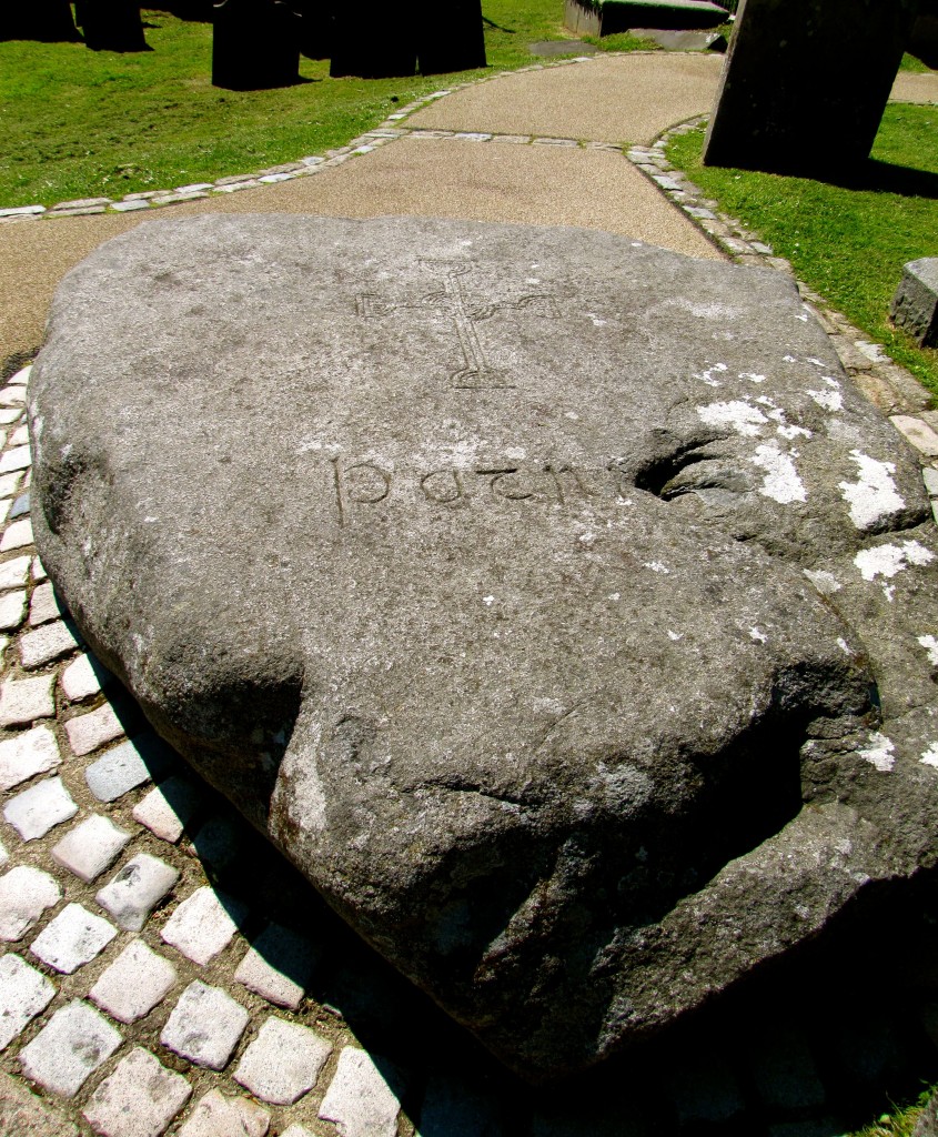 This is where, as far as history can be sure, the remains of St. Patrick lie, along with the remains of St. Brigid and St. Columba. This is one of the main things I came to Downpatrick to see.