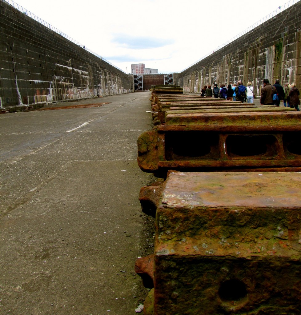 ...and there were an awful lot of them, running the whole length of what would have been Titanic's keel.