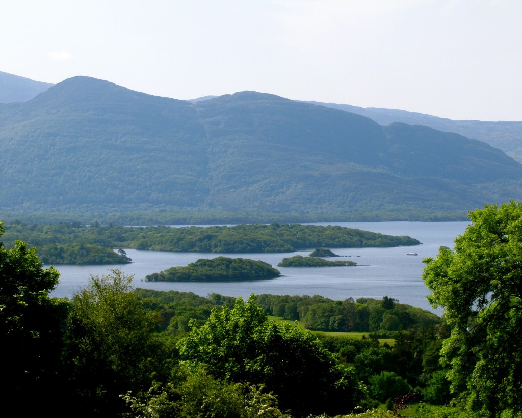 The lakes are very beautiful from above.