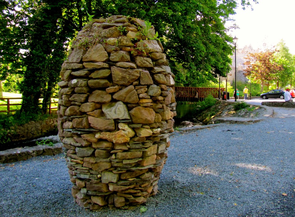 ...and the very cool cenotaph in the garden of remembrance. The cenotaph is made of locally found stone - you can even see carvings on some of the pieces.