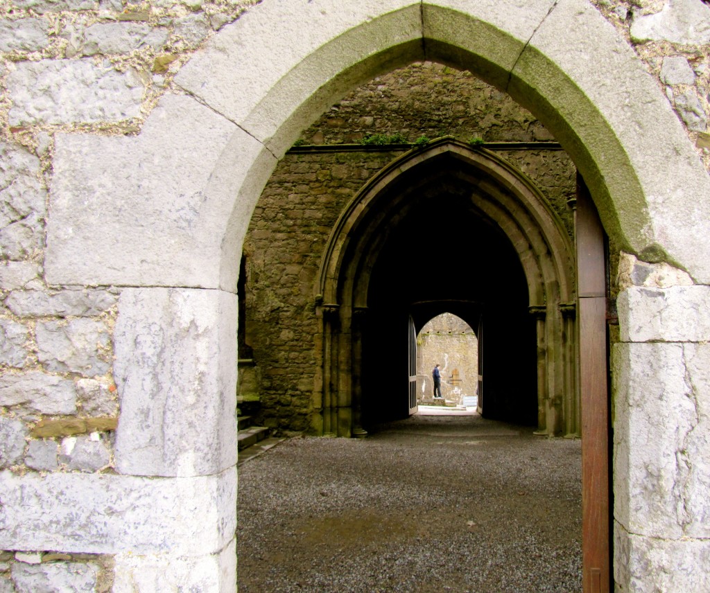 Looking through the doors in the main chapel.
