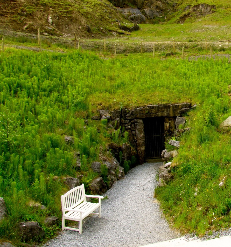 This is the entrance to the shaft they opened down into the cave system. The original entrance required crawling through a stream for 450 metres, which was not something they could ask visitors to do.