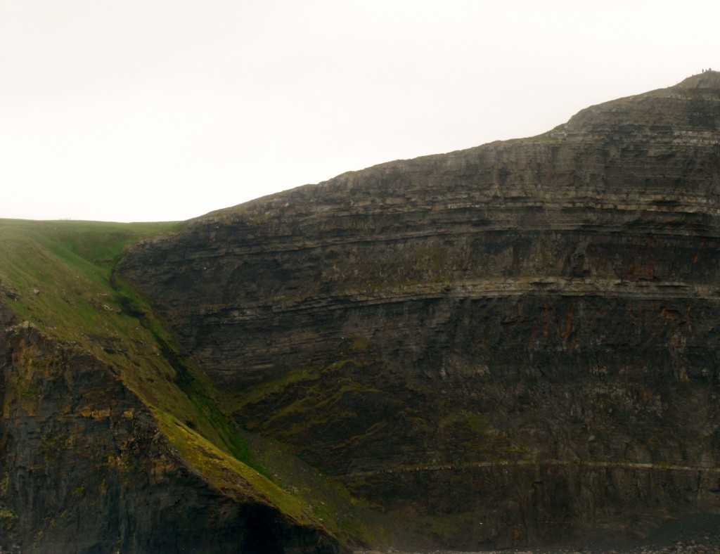 Here we are coming up to the Cliffs of Moher from Inisheer.