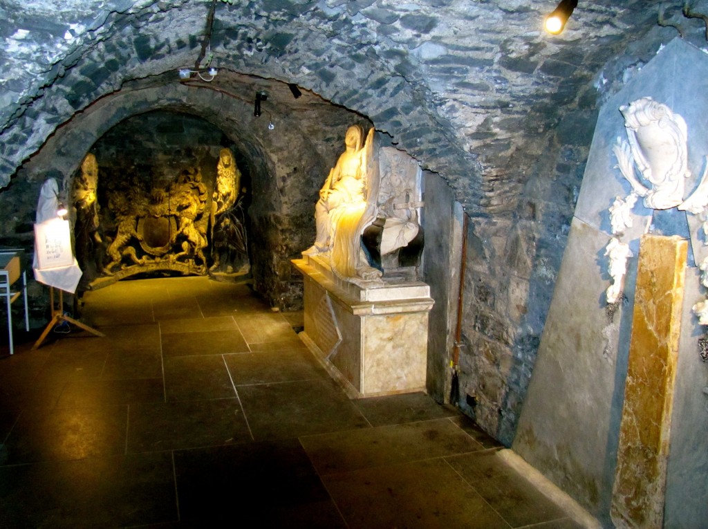 The crypts below Christchurch are extensive. A lot of the treasures of the cathedral are on display down there.