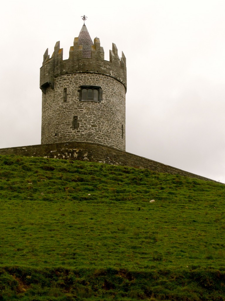 Doonagore Castle overlooks the whole valley.