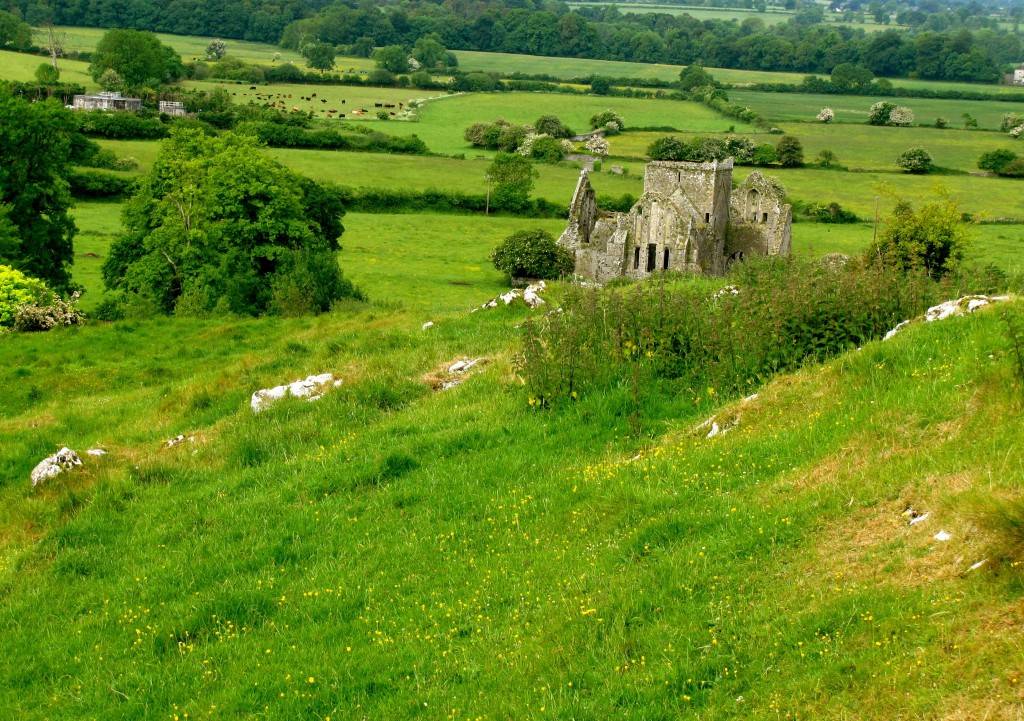 A little ruined church down the hill from the Rock. No time to go see it closer, though.