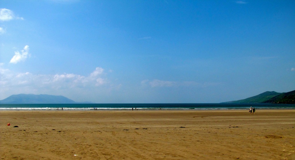 It's a pretty impressive stretch of beach, especially with the low tide the way it was today.