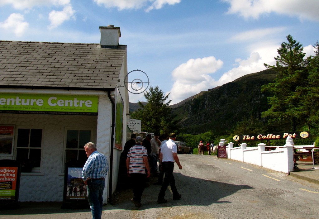 This is the start of the trail up through the Gap of Dunloe. There are a number of men with horses and traps there to drive you through the gap if you don't want to walk the seven miles through the mountains.