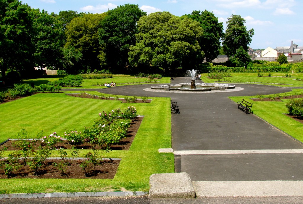 The Rose Garden adjoining the castle.