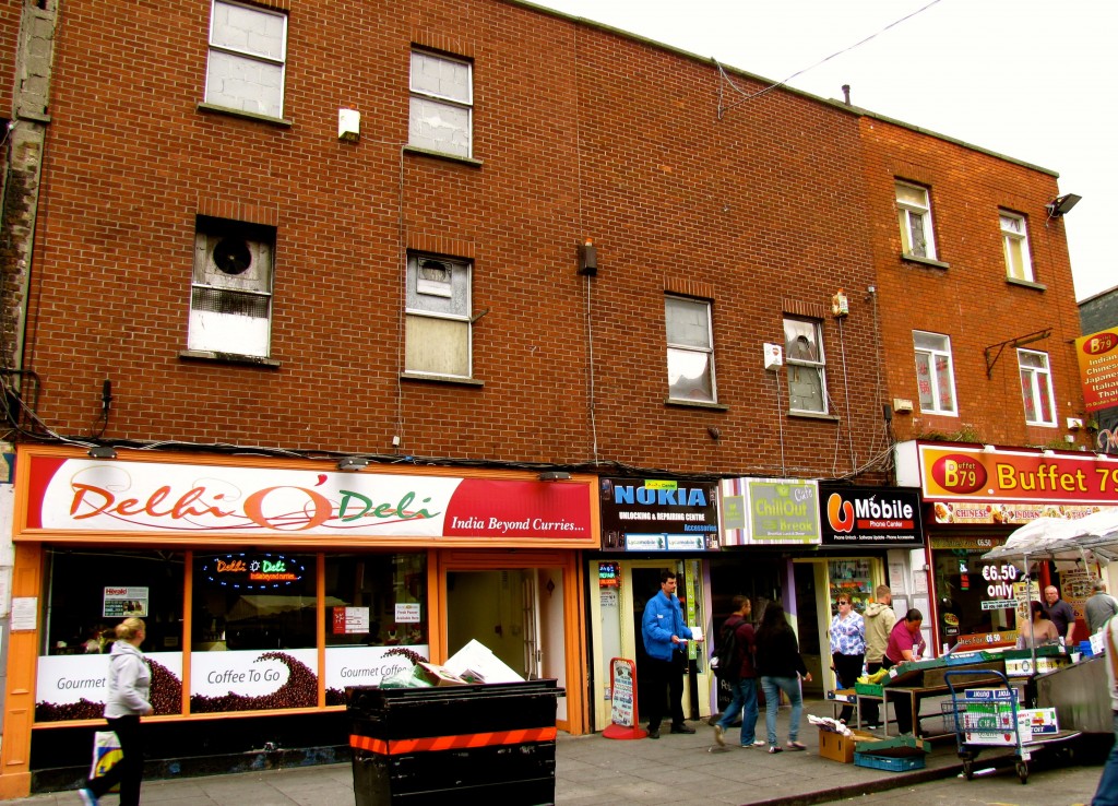 Unable to progress down Moore Street, the survivors started mouse tunnelling, blasting through the walls of these houses to move down towards the hospital at the top of Moore Street.