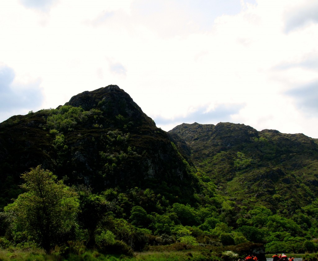 This is Purple Mountain. On our trip, we brought along someone who lives in the valley, who wanted a lift to check on some sheep. Apparently, his family owns a couple thousand scattered over this mountainside.