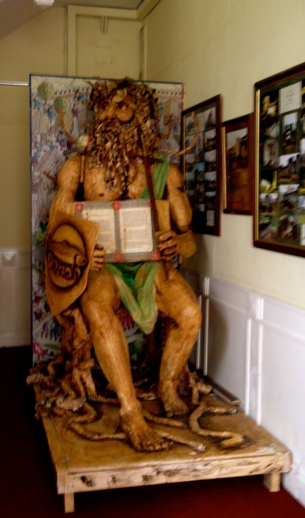 One of the river god statues so prevalent in the southeast of Ireland. This is the Boyne.