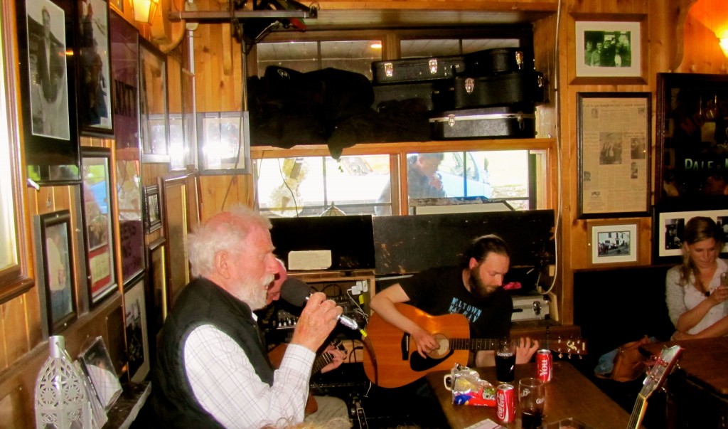 The singer had one of those classic Irish voices, and knew a huge number of songs by heart, judging from how quickly he was able to accommodate requests. He also played the bass on the instrumental numbers.