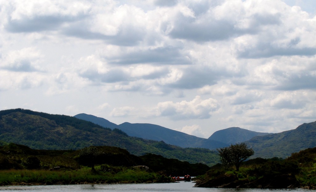 Looking back as we enter the next lake.