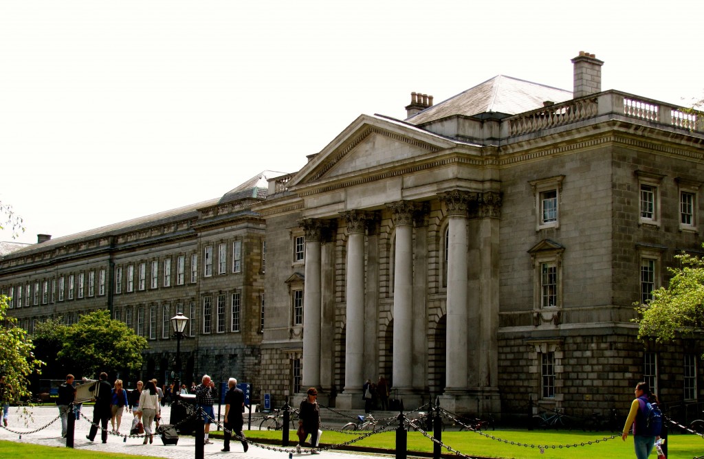 It was exam time at Trinity. The central lawn was filled with grazing horses and drilling soldiers, students had to show ID and submit to a search before being allowed to sit the exams. On the second day, they decided to suspend the exams indefinitely.