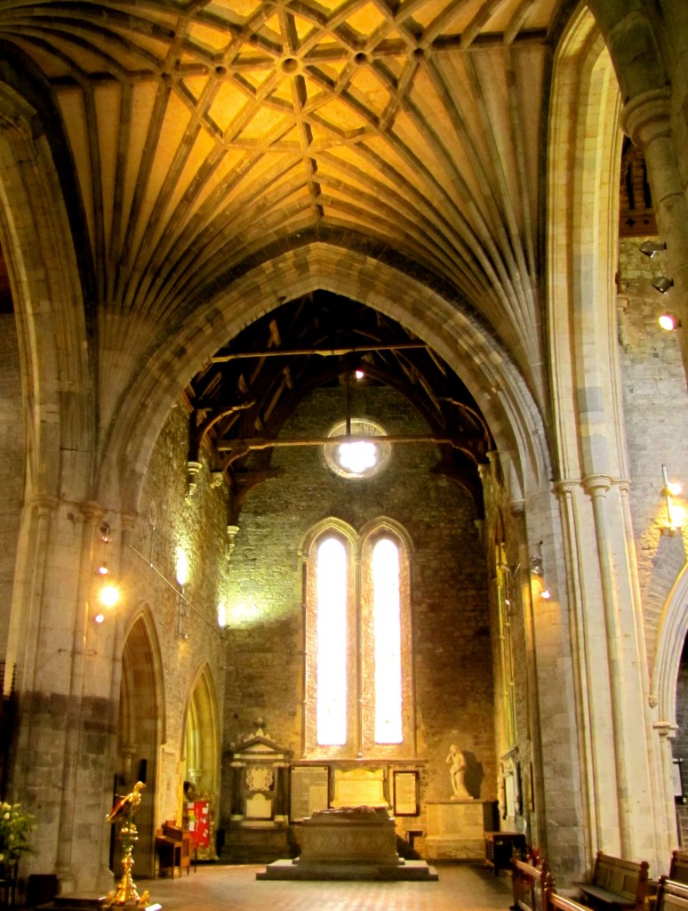 Most of the Butler monuments are in the western transept.