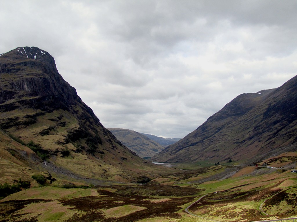 This is looking down the valley at Glencoe. Tell me that's not some top-drawer scenery.