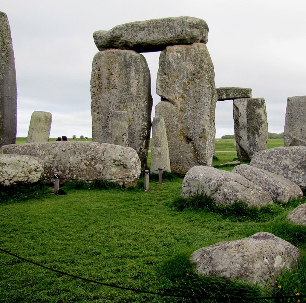 It was kind of heady standing in the middle of the place. The stones are only about 2/3 of their height above ground; the other third is buried so that they don't fall down. Still, almost 5000 years of time and abuse will knock some down.