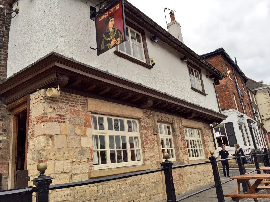 This is an old pub on the river. It floods regularly.