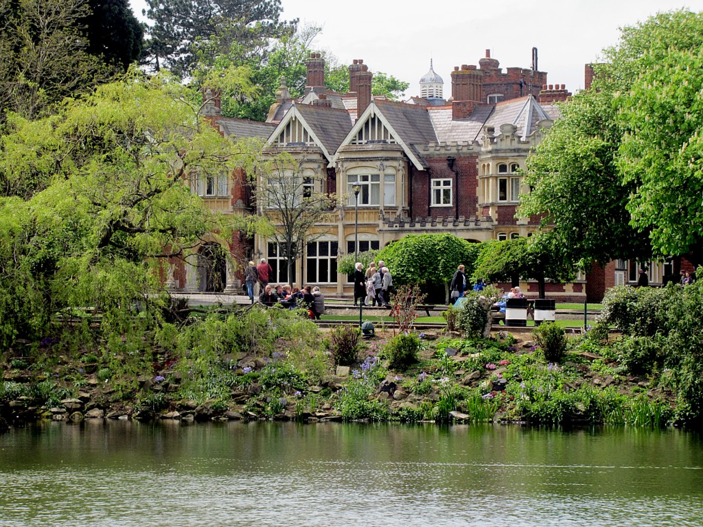 These days, the grounds of Bletchley Park are lovely. During wartime operations, though, most of the clear ground was covered by huts and tents.