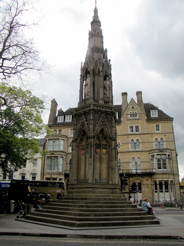 This is the monument to the bishops and archbishop who were burned at the stake, and the other martyrs to religious war in Oxford.