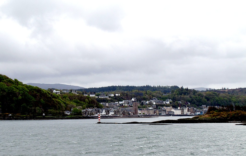 This is the waterfront of Oban as the ferry carries me away towards the island of Mull.