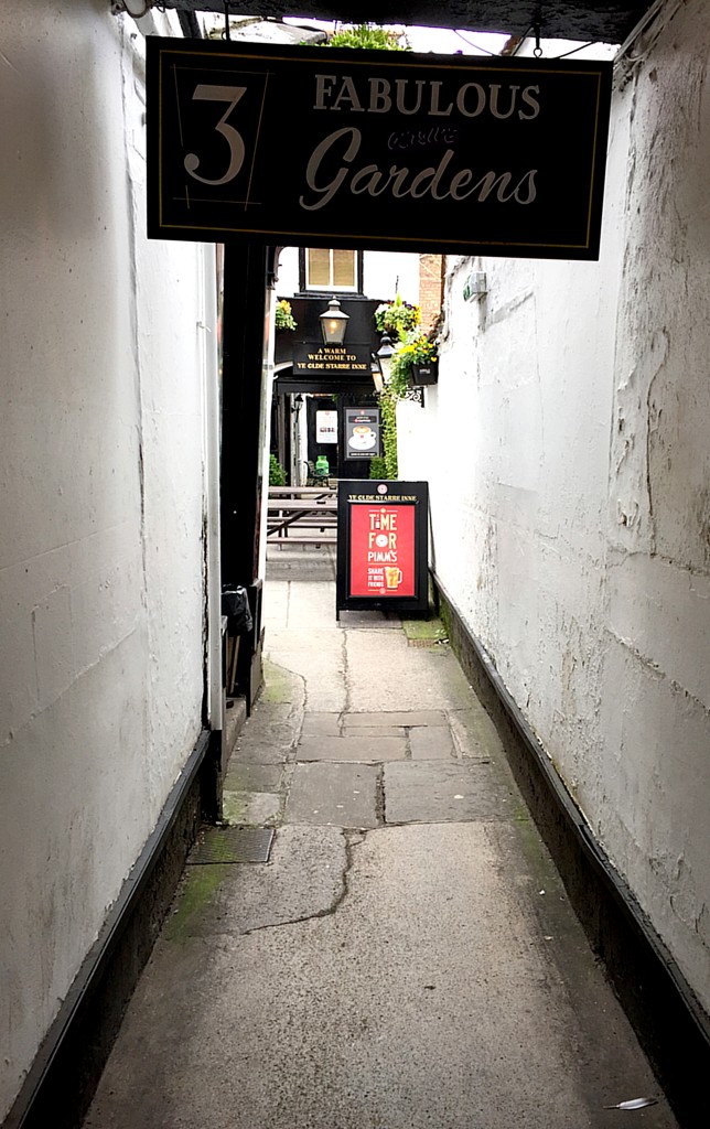 The Inne has a couple of beer gardens, and a moderately large tavern. They serve a really good fish and chips, and have some tasty cider.