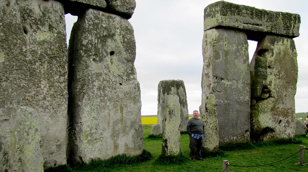 Frank was kind enough to take a number of pictures of me in the circle. This one gives a really good idea of the scale of the place.