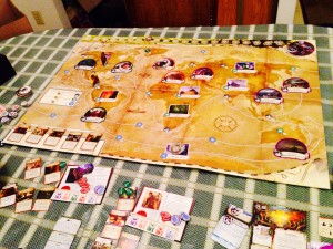 Trying the solo version of Eldritch Horror.